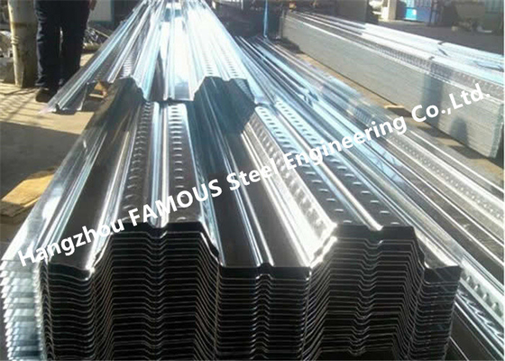 China Gegalvaniseerd 1,2 mm dik staaldek systeem Composite vloerdek constructie leverancier