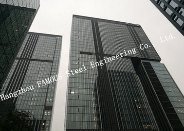 China De verborgen Ontworpen Isolatie van de de Gordijngevelhitte van het Aluminiumglas Voor Commerciële Bureauwandelgalerij leverancier