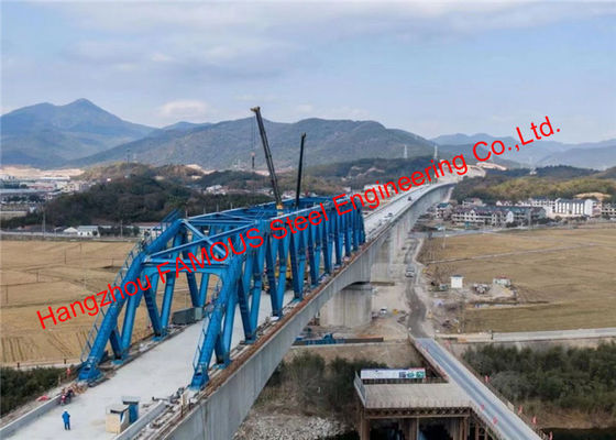 China De gebogen Bundel van het Koordstaal verstevigde de Ononderbroken Brug van de de Hoge snelheidsspoorweg van de Straalstructuur leverancier