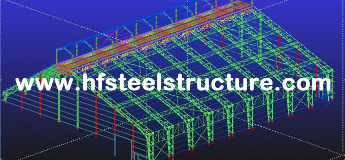 Industriële het Staalgebouwen van de structureel Staalvervaardiging voor Pakhuiskader 3