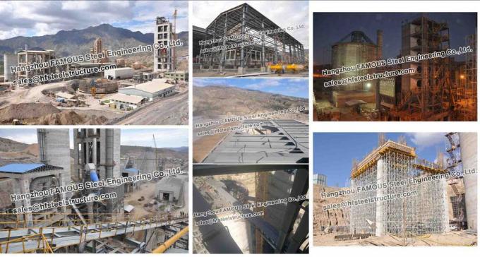 Industriële het Cementinstallatie van Structureel Staalfabrications Bolivië 1