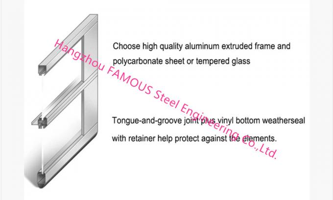 Het gemotoriseerde Aluminium isoleerde Aangemaakt Glashoogtepunt - Deur van de menings de Luchtgarage 0
