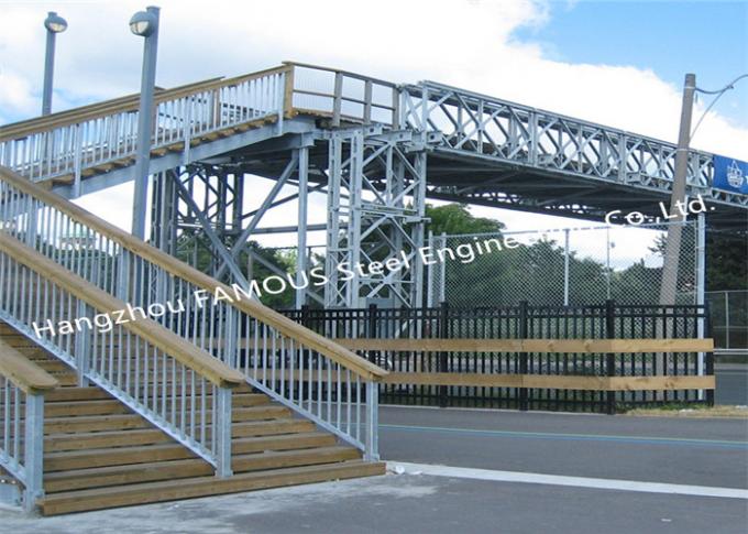 de Britse Norm assembleerde Tijdelijk Voetstaal Bailey Bridge Public Transportation 0