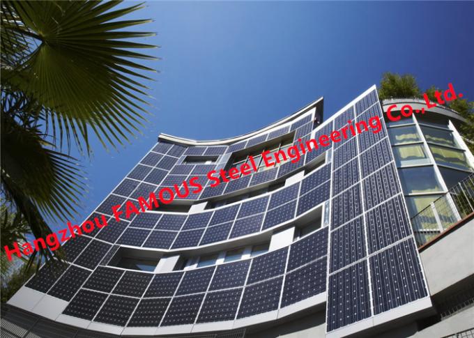 Zonne Aangedreven BIPV-de Modulessysteem van Photovoltaics van de GlasGordijngevel de Bouw Geïntegreerd 0