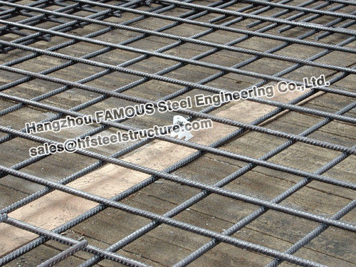 De vierkante Gewapend beton Plakken van Geribbelde Staal het Versterken Netwerkcontruct 0