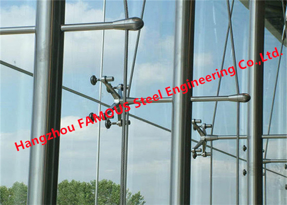 China Van het de Structuurglas van het aluminiumstaal het de Gordijngevelpunt bevestigde Verglaasde Spingebouwen leverancier