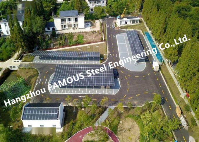 Aangepast waterdicht fotovoltaïsch paneel Aluminium zonne-PV carports montagesysteem 0